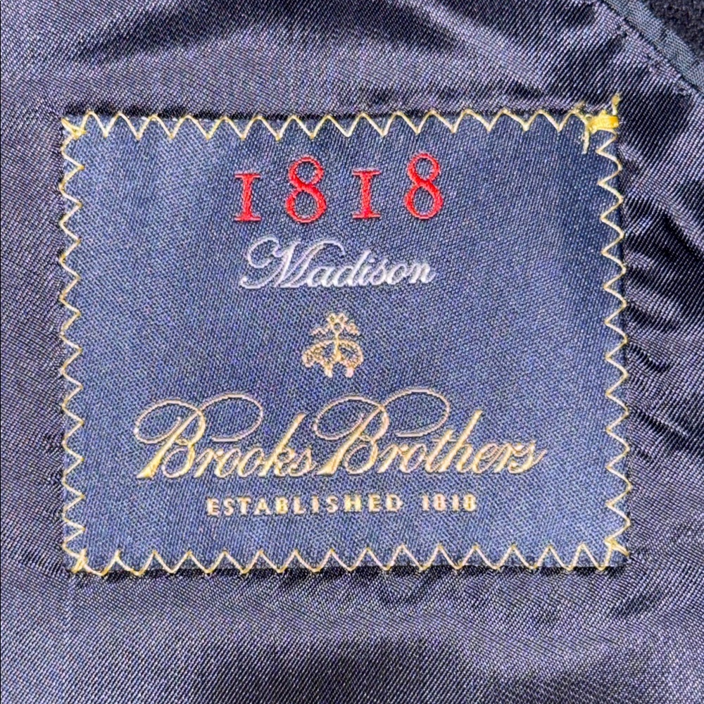 Brooks Brothers Loro Piana Cashmere 2 Button Men’s Blazer SZ 50R Navy Blue - Picture 6 of 7